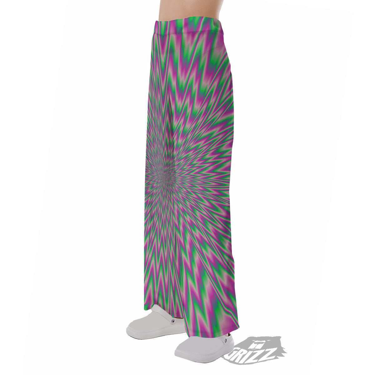 Psychedelic Optical Illusion Twinkle Pajama Pants-grizzshop