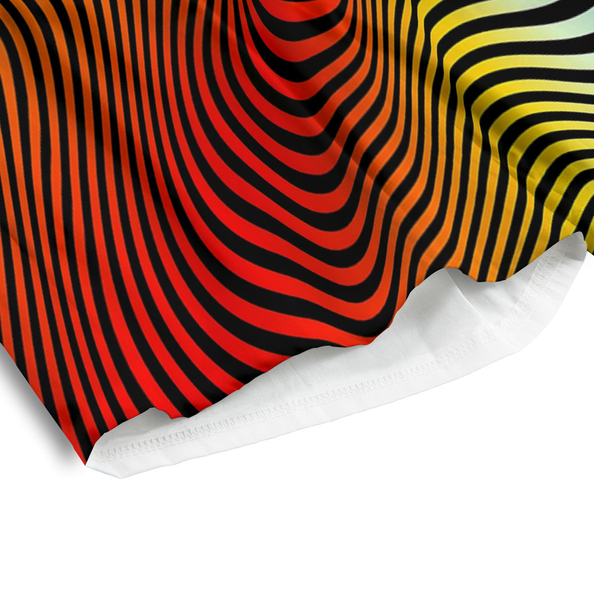 Psychedelic Optical Vibrant Illusion Men's Athletic Shorts