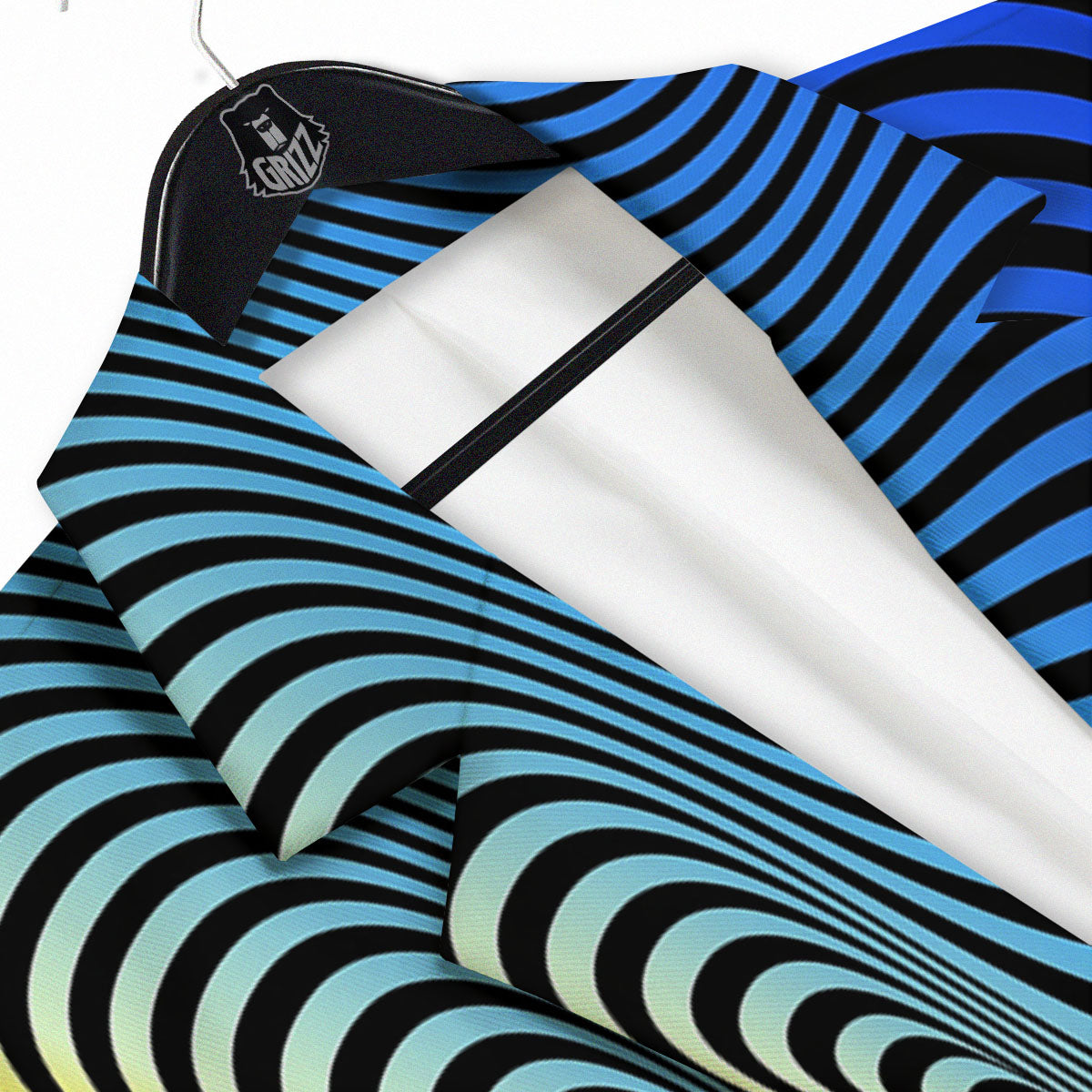 Psychedelic Optical Vibrant Illusion Men's Sport Coat-grizzshop