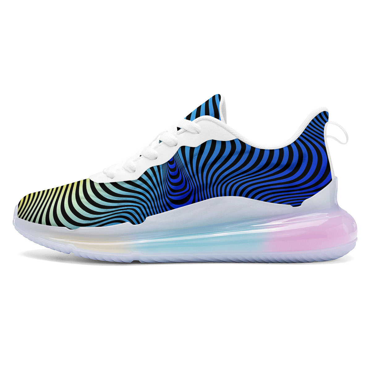 Psychedelic Optical Vibrant Illusion Running Sneakers-grizzshop