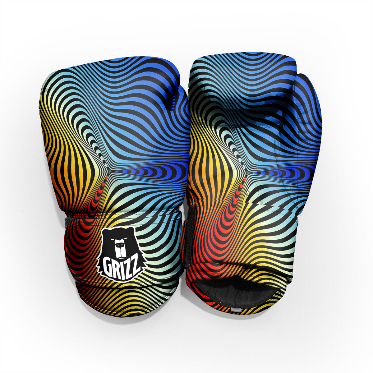 Psychedelic Optical Vibrant Illusion Pro Boxing Glove