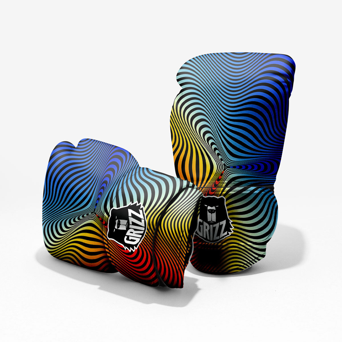 Psychedelic Optical Vibrant Illusion Pro Boxing Glove