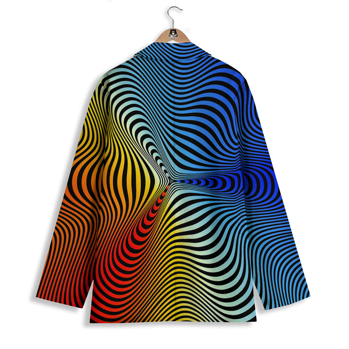 Psychedelic Optical Vibrant Illusion Women's Blazer-grizzshop