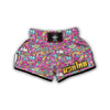 Psychedelic Pattern Print Muay Thai Boxing Shorts-grizzshop