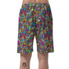 Psychedelic Print Men's Shorts-grizzshop