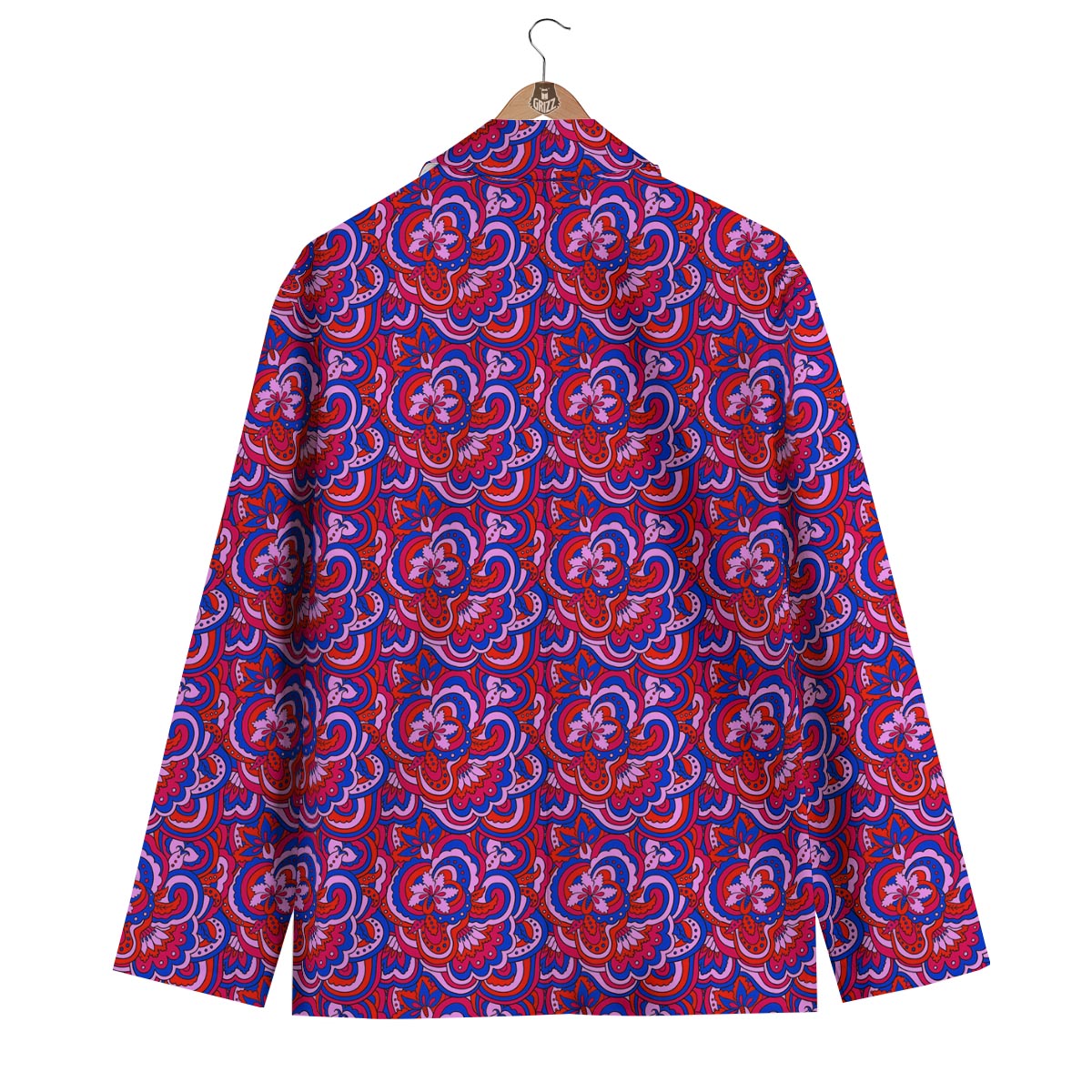 Psychedelic Print Pattern Men's Blazer-grizzshop
