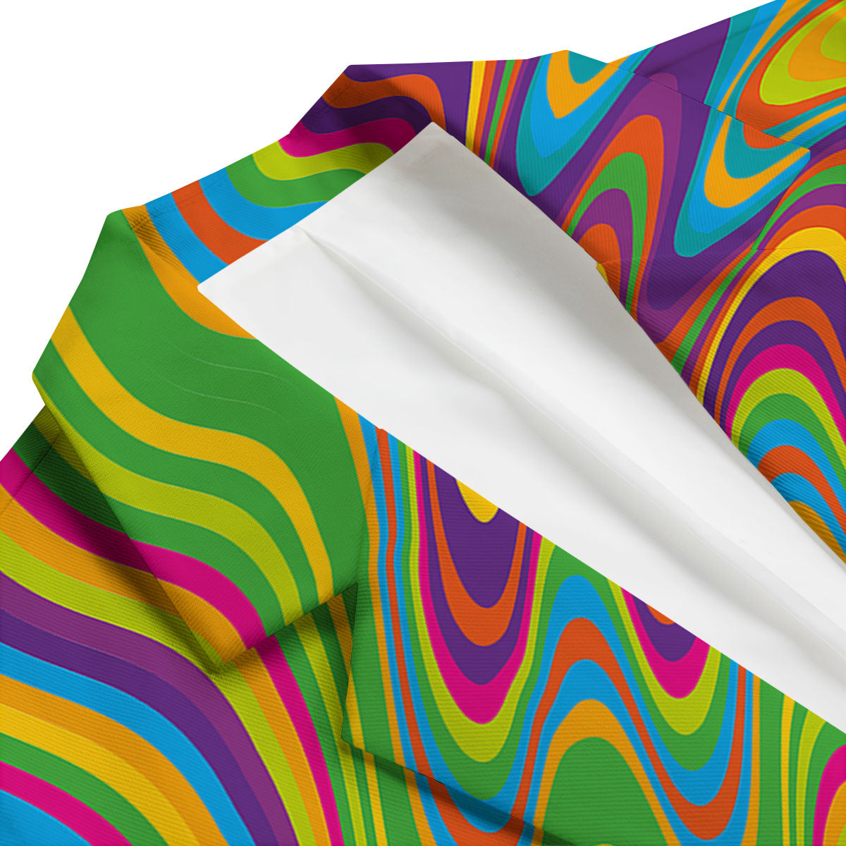 Psychedelic Rainbow Print Pattern Men's Blazer-grizzshop