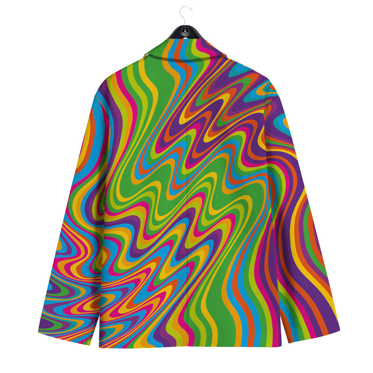 Psychedelic Rainbow Print Pattern Men's Sport Coat-grizzshop