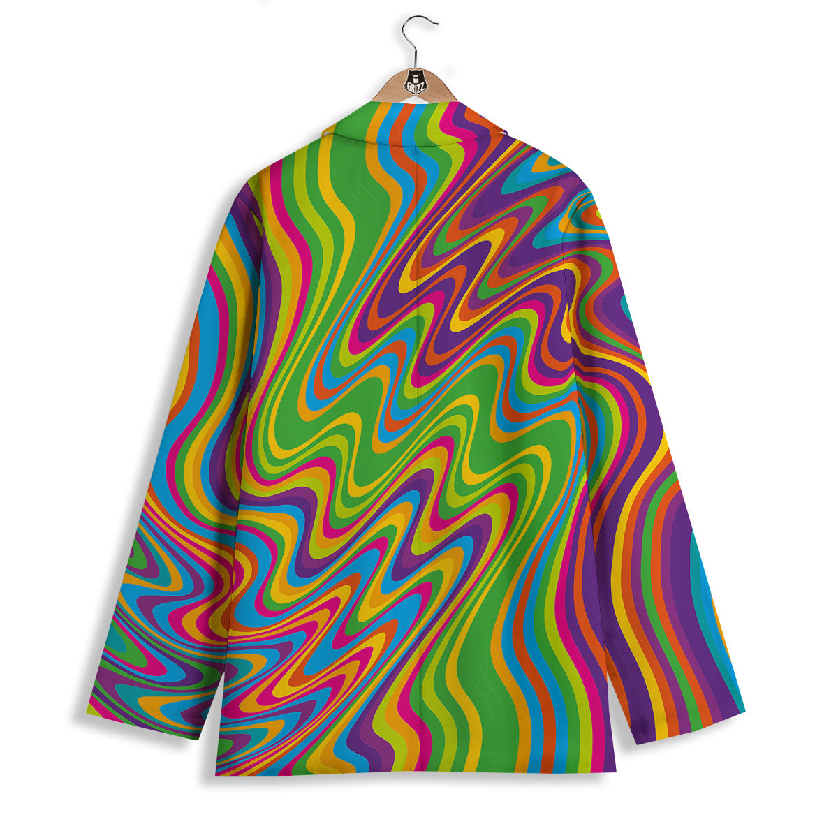 Psychedelic Rainbow Print Pattern Women's Blazer-grizzshop