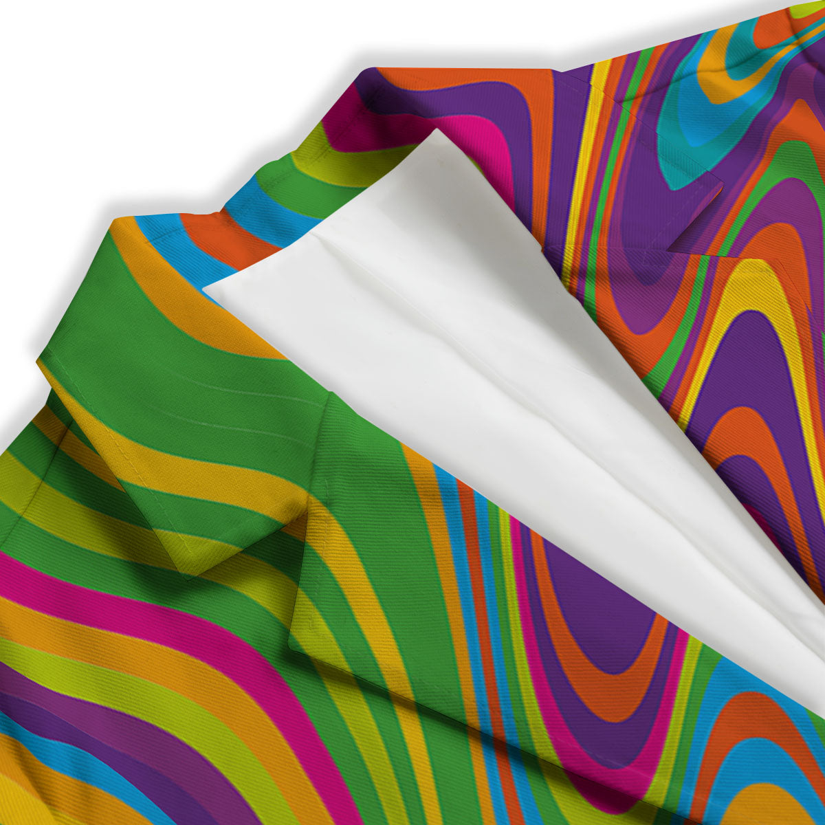 Psychedelic Rainbow Print Pattern Women's Blazer-grizzshop