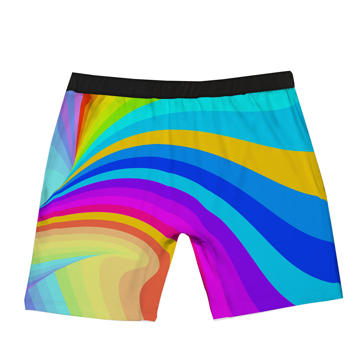 Psychedelic Rainbow Torus Print Boxer Briefs-grizzshop