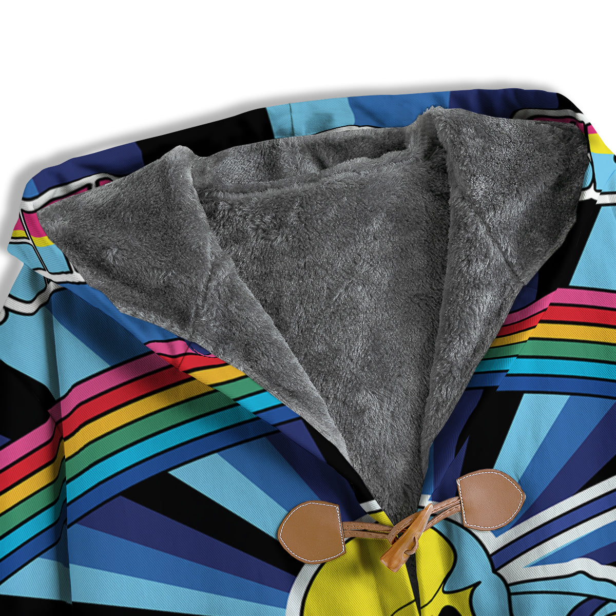 Psychedelic Space And Astronaut Print Men's Windbreaker Jacket-grizzshop