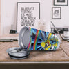 Psychedelic Space And Astronaut Print Tumbler-grizzshop