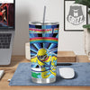 Psychedelic Space And Astronaut Print Tumbler-grizzshop