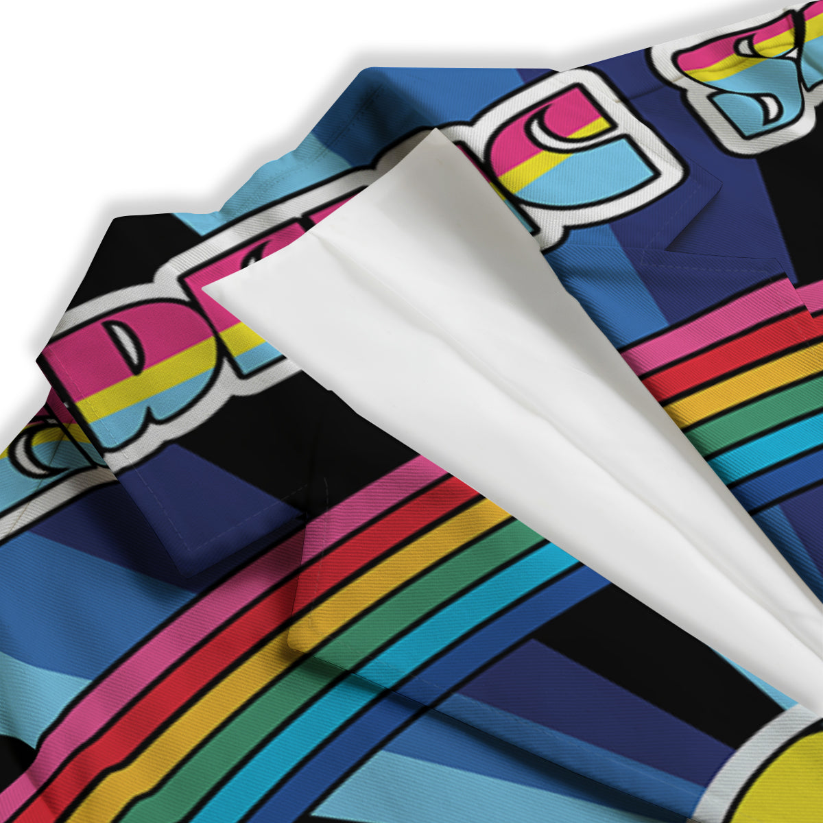 Psychedelic Space And Astronaut Print Women's Blazer-grizzshop