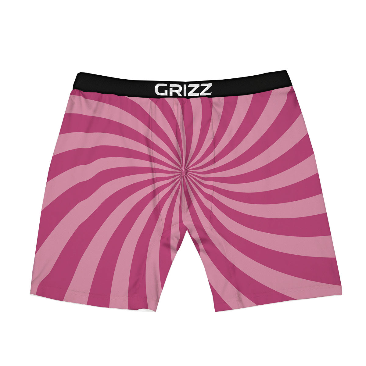 Psychedelic Swirl Pink Print Boxer Briefs-grizzshop