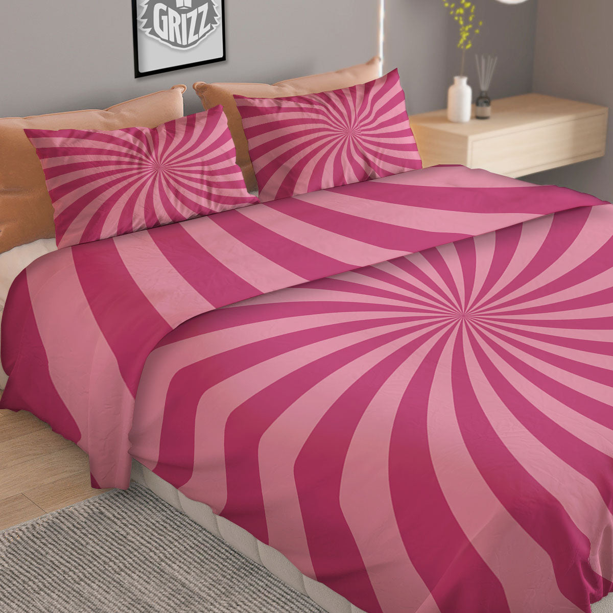 Polka Dot Blue And White Print Pattern Duvet Cover Bedding Set