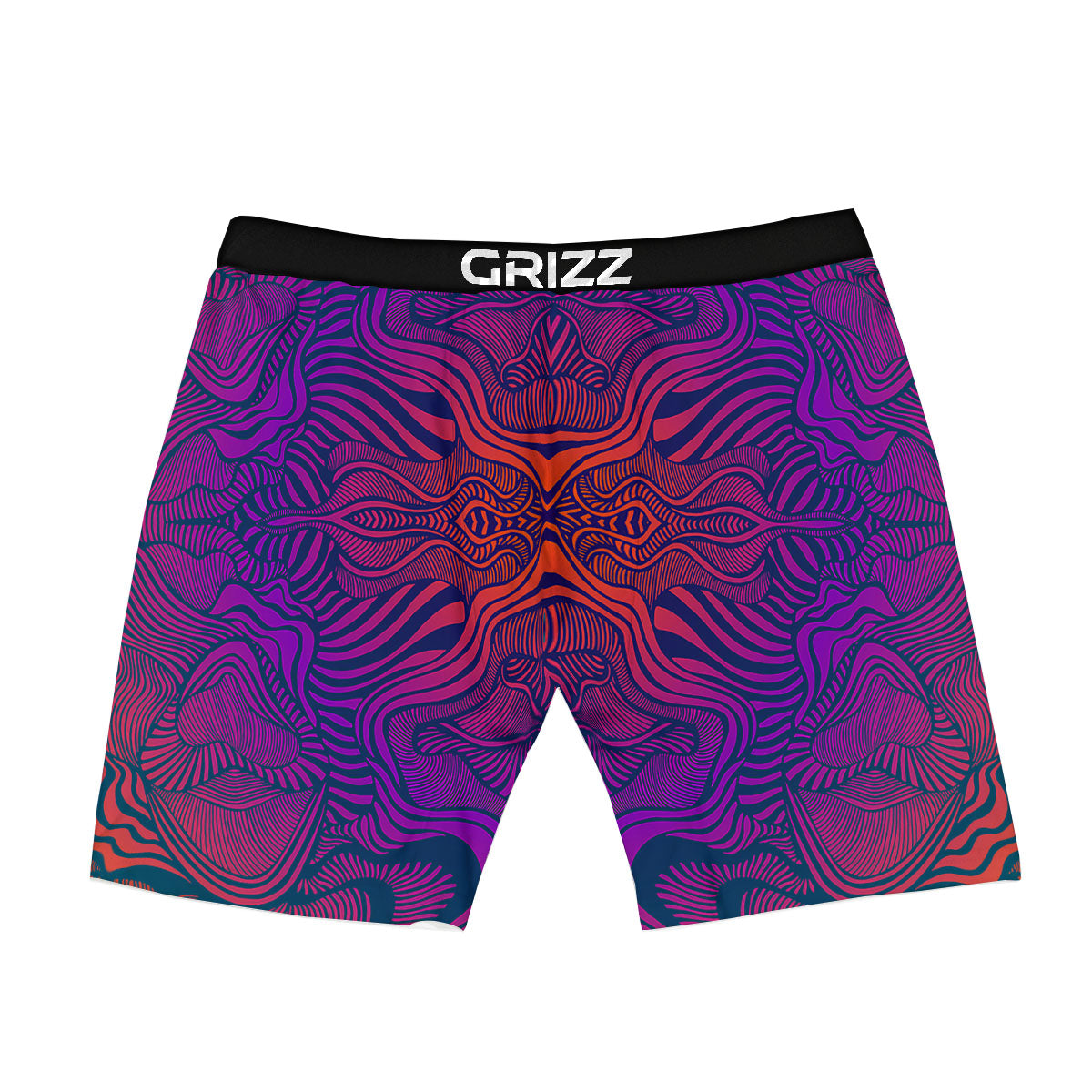 Psychedelic Trippy Ornament Print Boxer Briefs-grizzshop