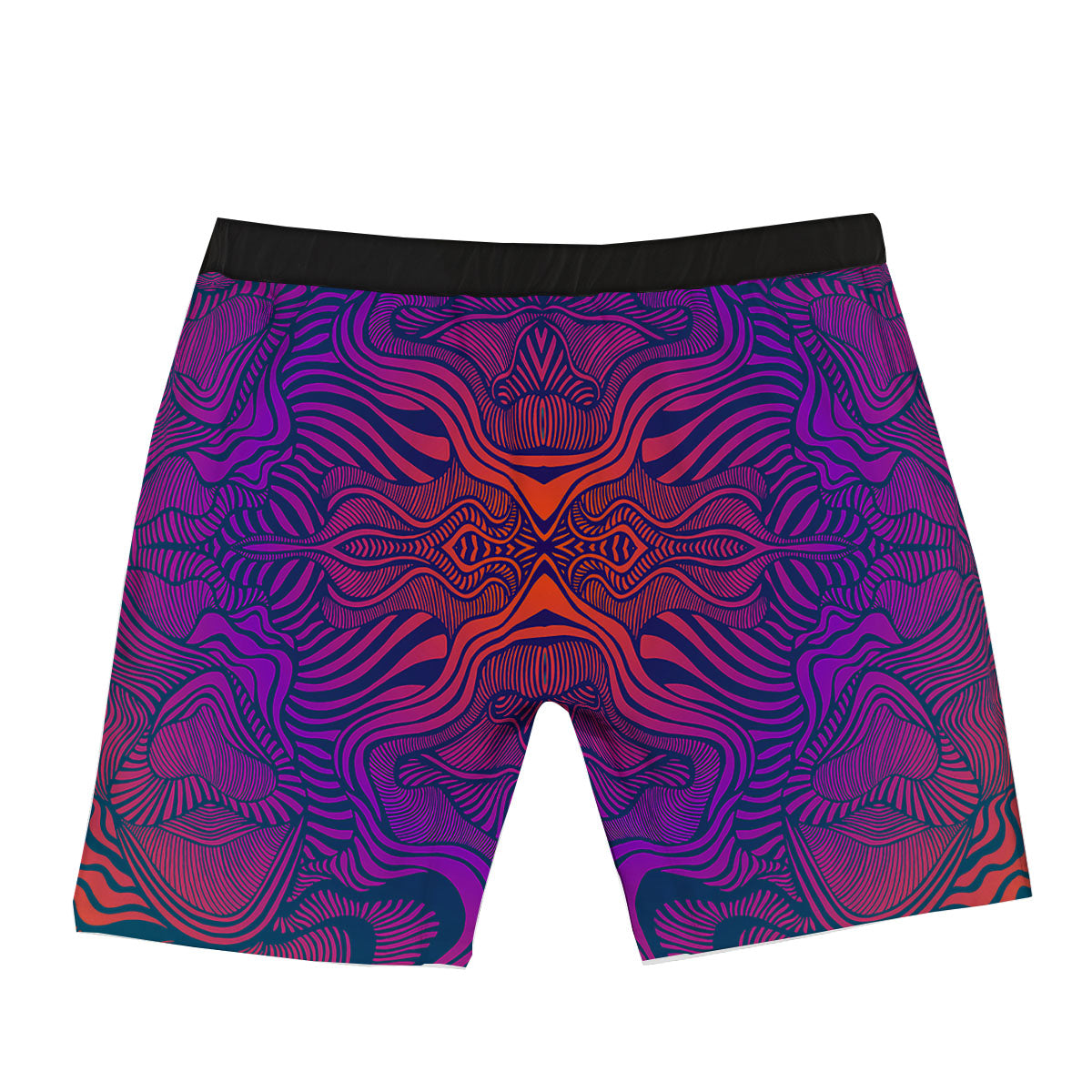 Psychedelic Trippy Ornament Print Boxer Briefs-grizzshop