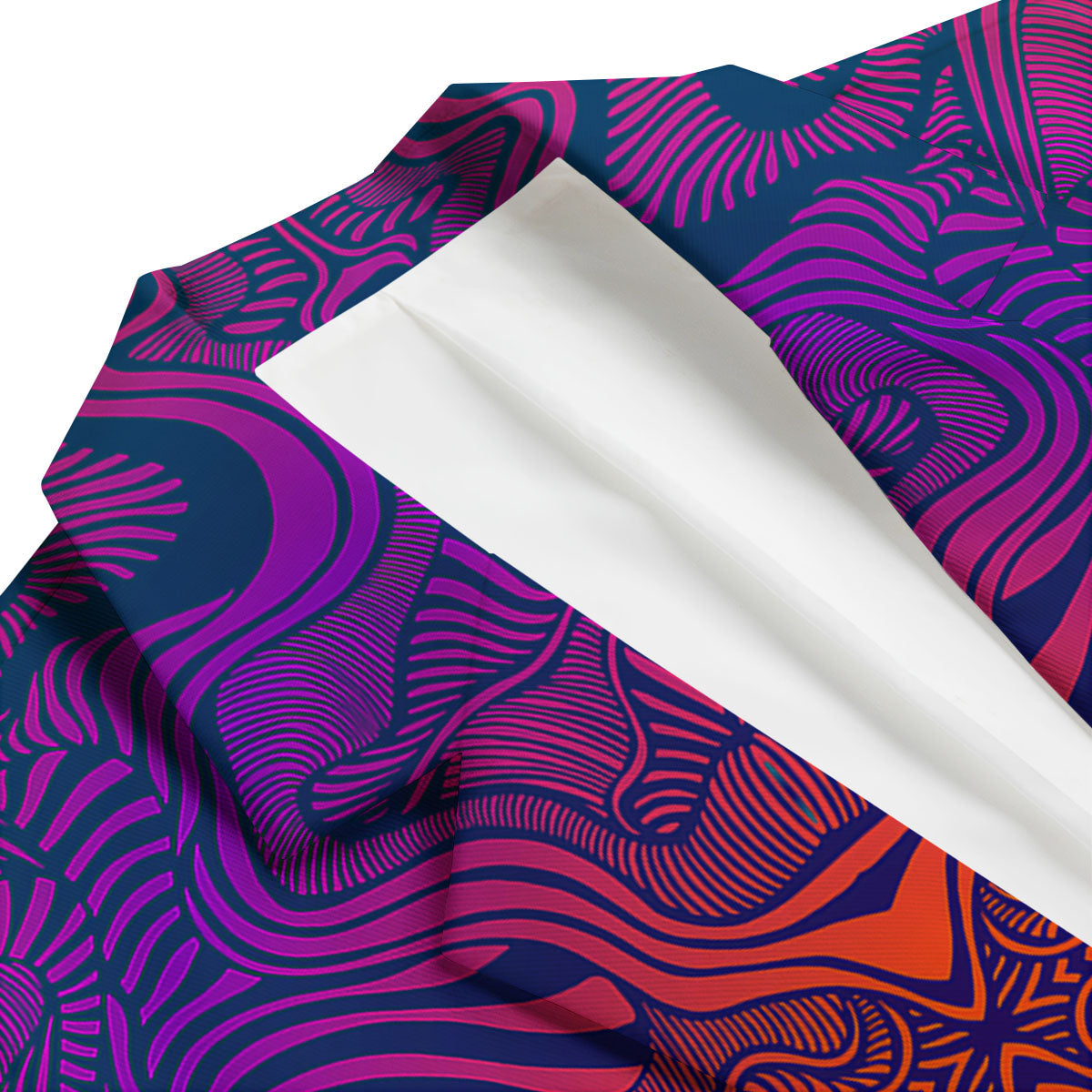 Psychedelic Trippy Ornament Print Men's Blazer-grizzshop