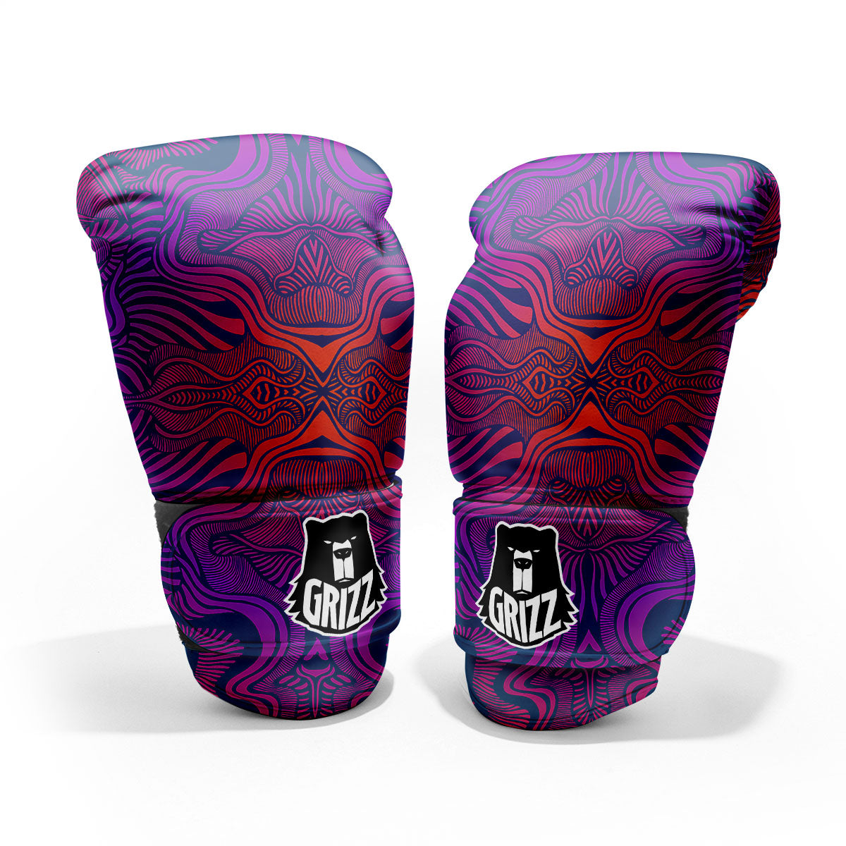 Psychedelic Trippy Ornament Print Pro Boxing Glove