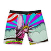 Psychedelic USA Statue of Liberty Independence Day Print Boxer Briefs-grizzshop