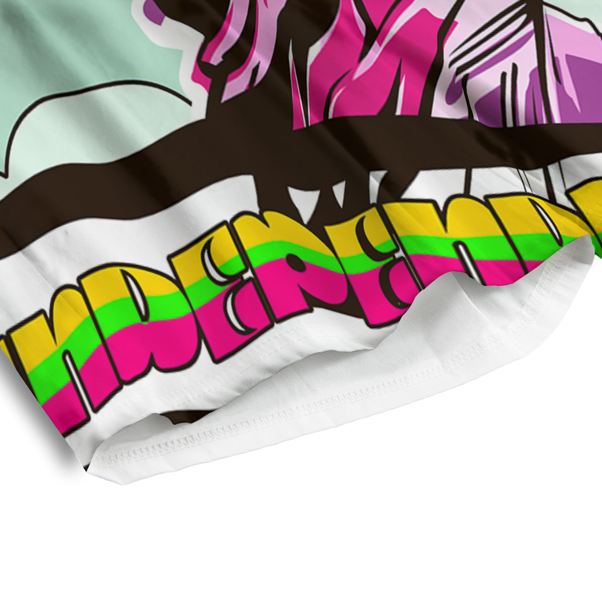 Psychedelic USA Statue of Liberty Independence Day Print Men's Athletic Shorts