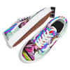 Psychedelic USA Statue of Liberty Independence Day Print Skate Shoes-grizzshop