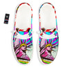 Psychedelic USA Statue of Liberty Independence Day Print White Loafers-grizzshop