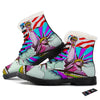 Psychedelic USA Statue of Liberty Independence Day Print Winter Boots-grizzshop