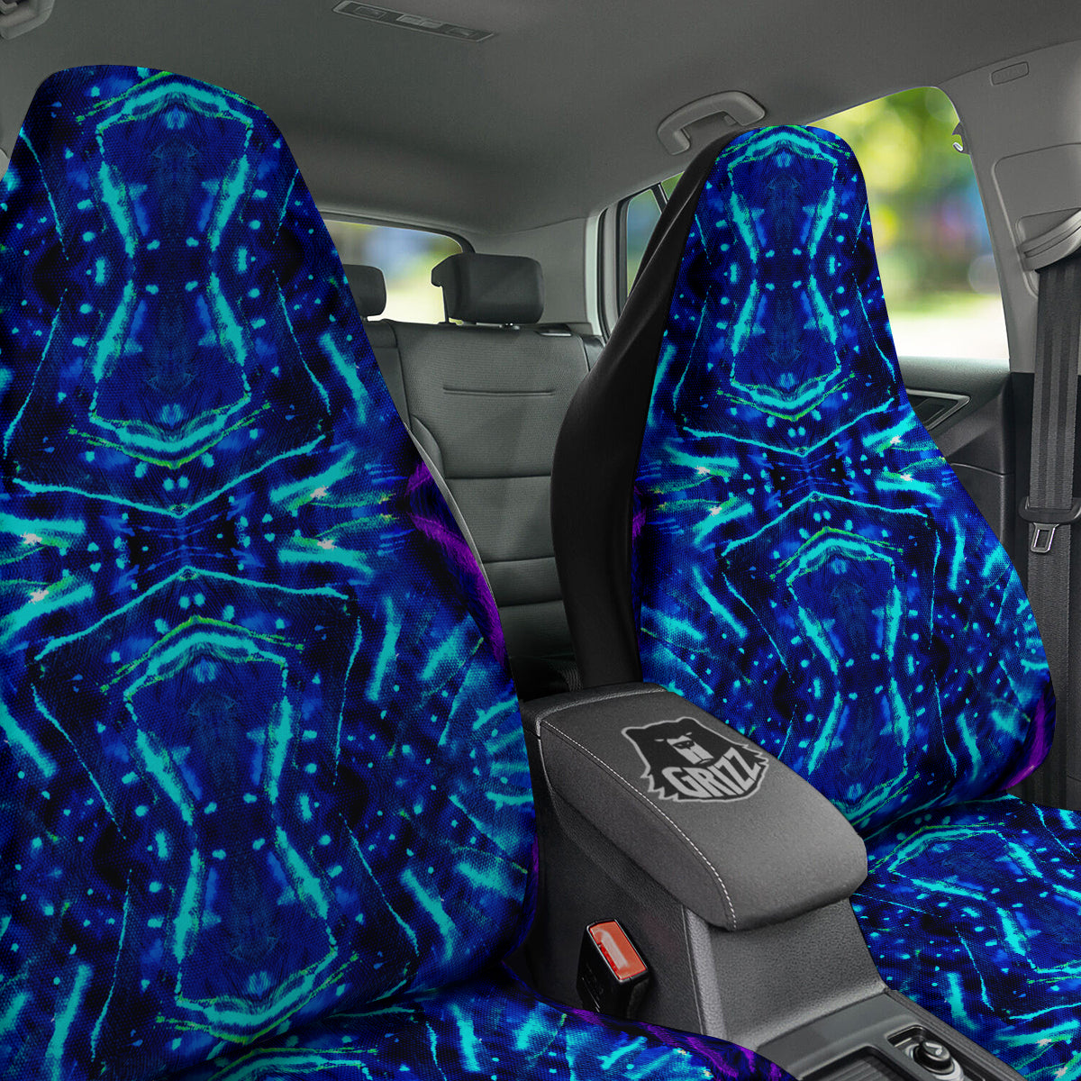 Psychedelic Watercolor Print Pattern Car Seat Covers-grizzshop