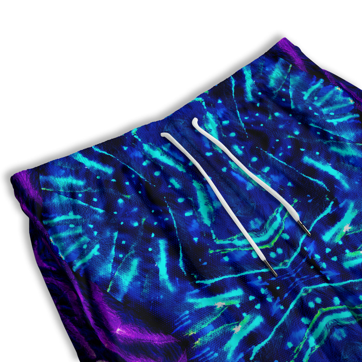 Psychedelic Watercolor Print Pattern Men's Athletic Shorts