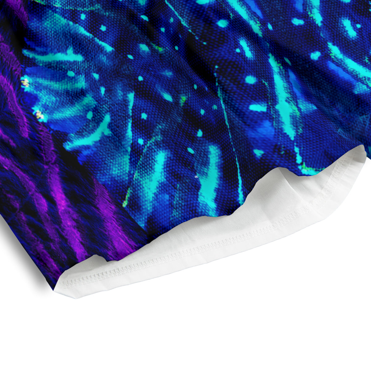 Psychedelic Watercolor Print Pattern Men's Athletic Shorts