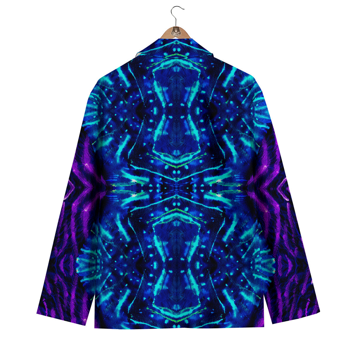 Psychedelic Watercolor Print Pattern Men's Blazer-grizzshop
