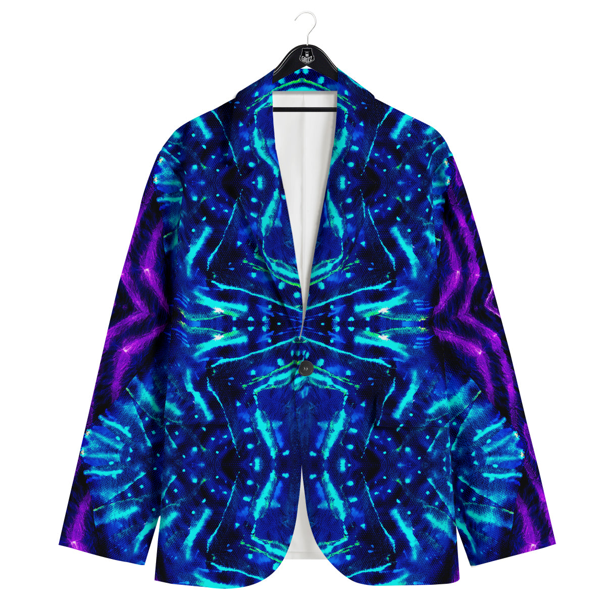 Psychedelic Watercolor Print Pattern Men's Sport Coat-grizzshop