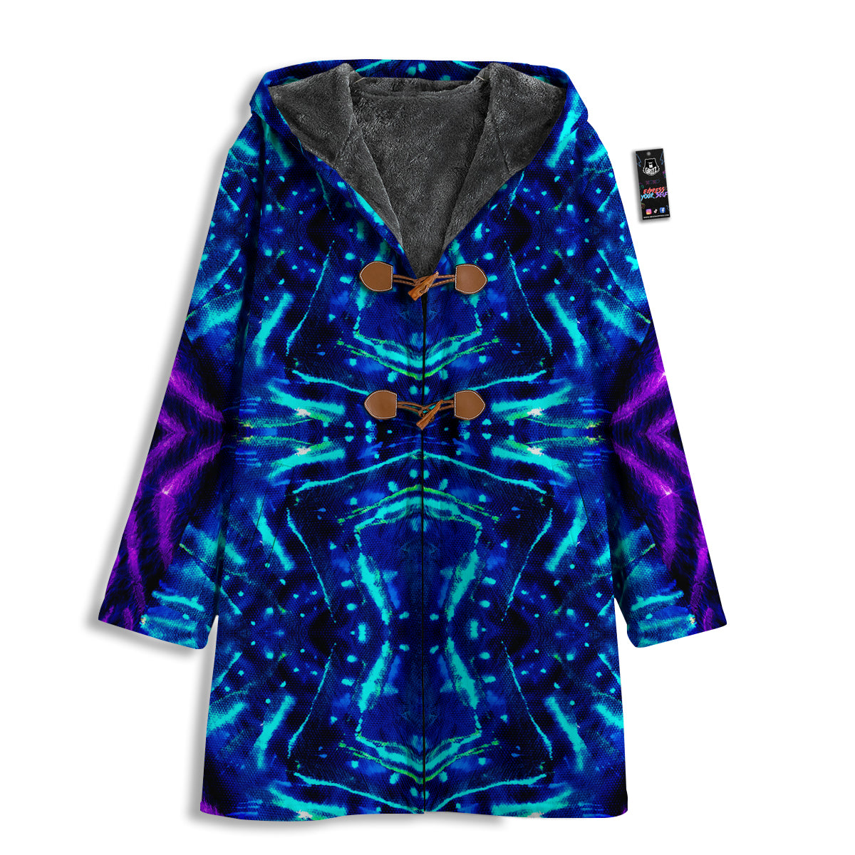 Psychedelic Watercolor Print Pattern Men's Windbreaker Jacket-grizzshop