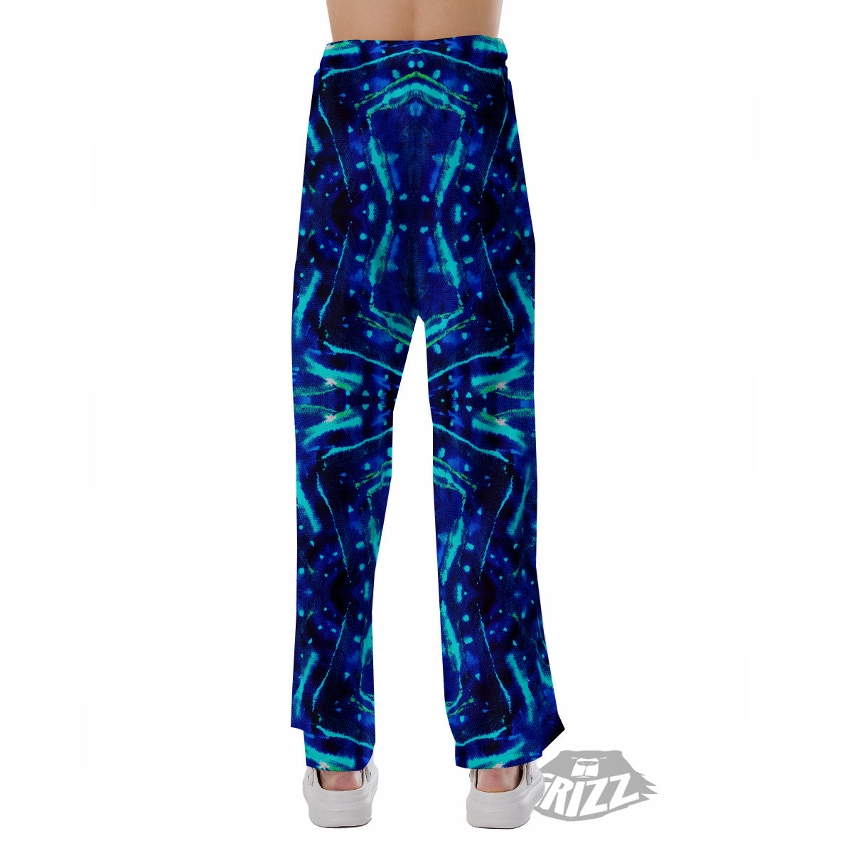 Psychedelic Watercolor Print Pattern Pajama Pants-grizzshop