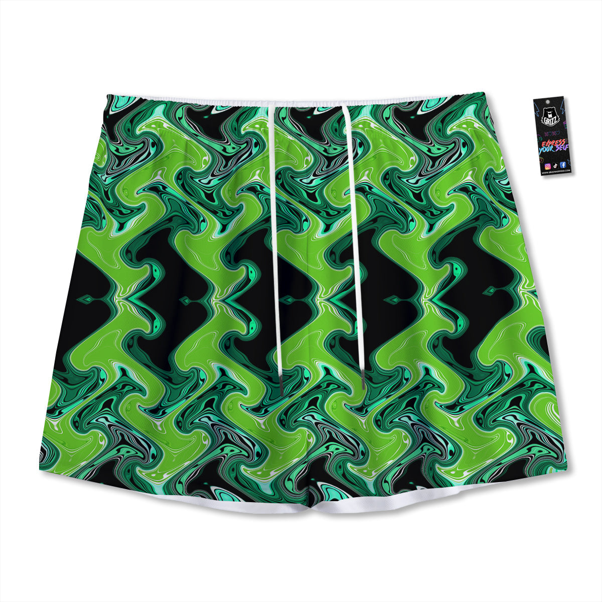 Reading Book French Bulldog Print Mesh Shorts