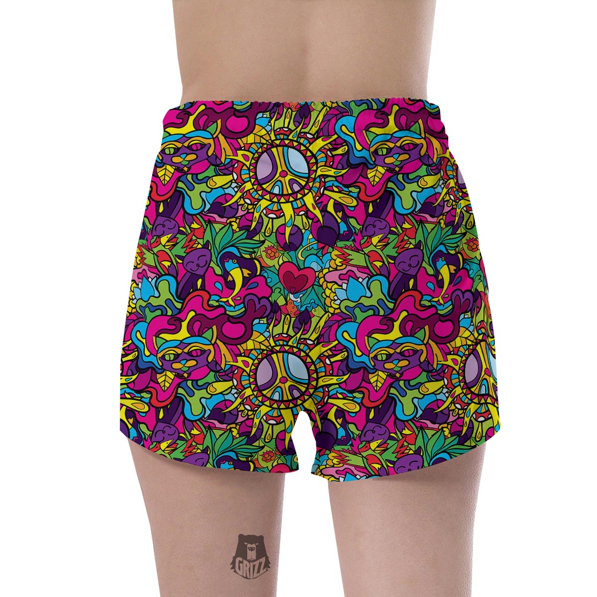 Psychedelic Women's Shorts-grizzshop