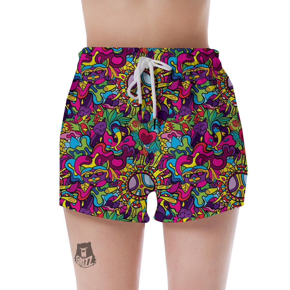Psychedelic Women's Shorts-grizzshop