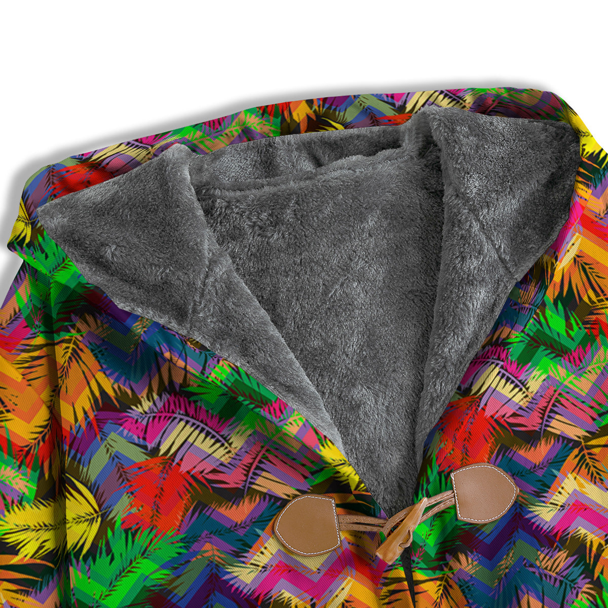 Psychedelic Zigzag Tropical Print Pattern Men's Windbreaker Jacket-grizzshop