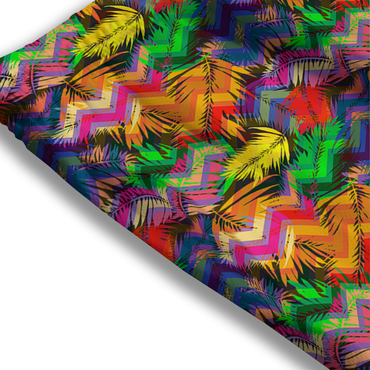 Red Bear And Green Bull Stock Print Mesh Shorts