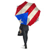 Puerto Rican Retro Flag Print Umbrella-grizzshop