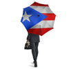 Puerto Rican Wrinkled Flag Print Umbrella-grizzshop