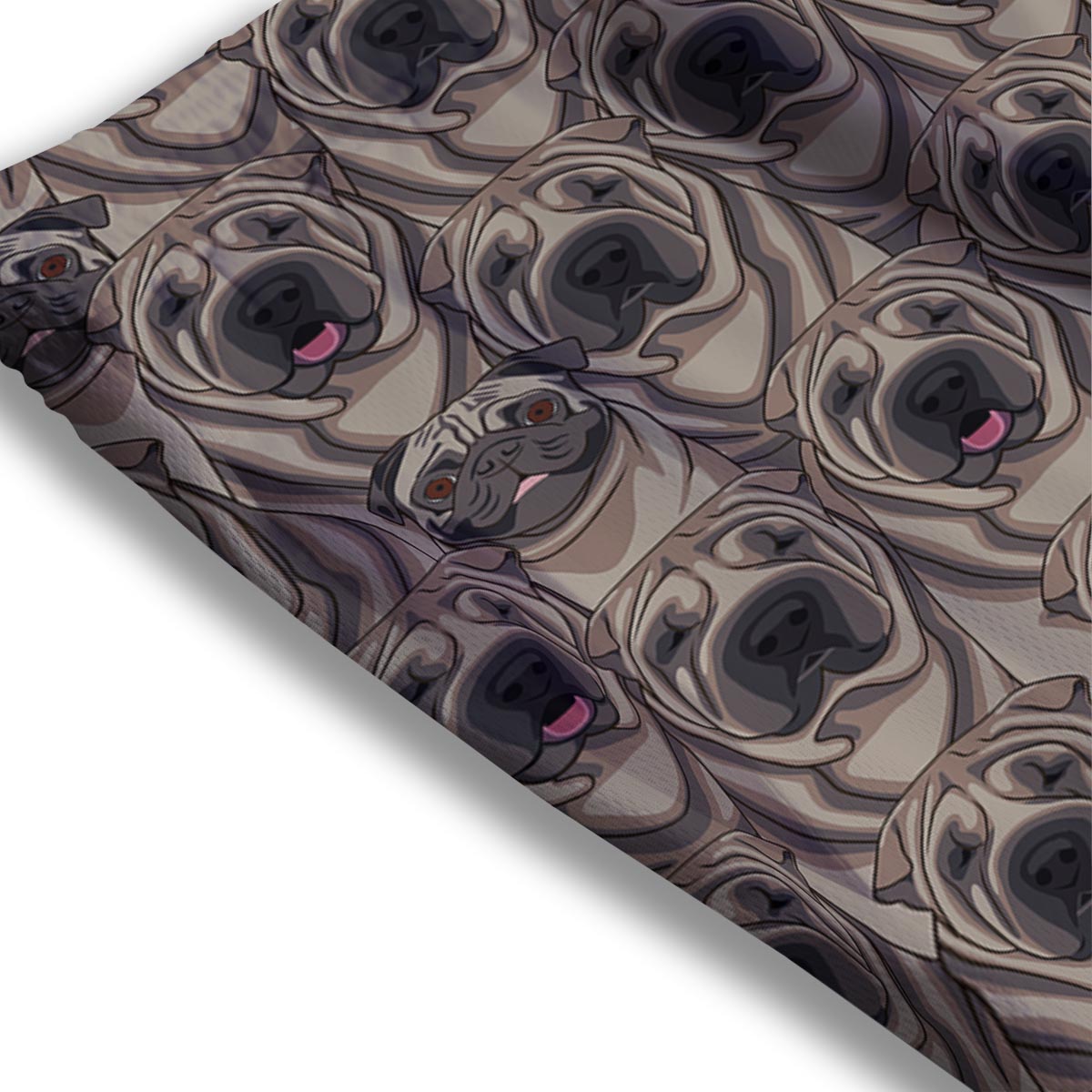 Pug And Shar Pei Print Pattern Mesh Shorts
