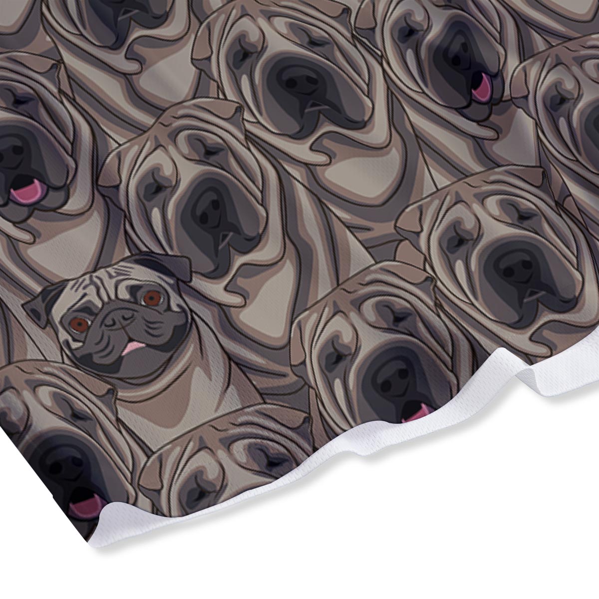 Pug And Shar Pei Print Pattern Mesh Shorts