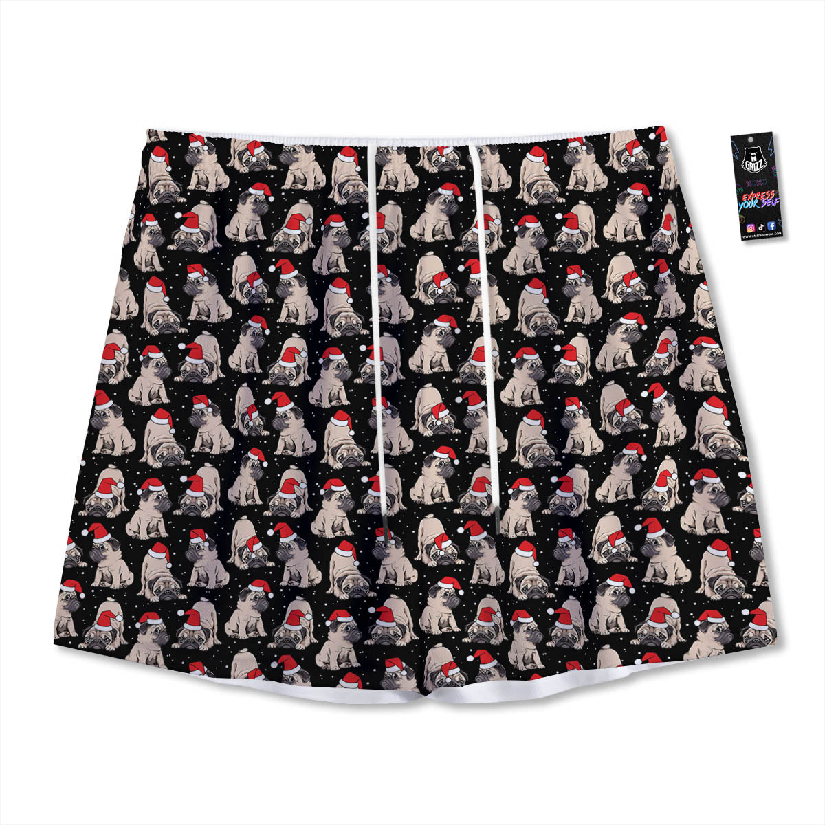 Pinscher Doberman Print Mesh Shorts