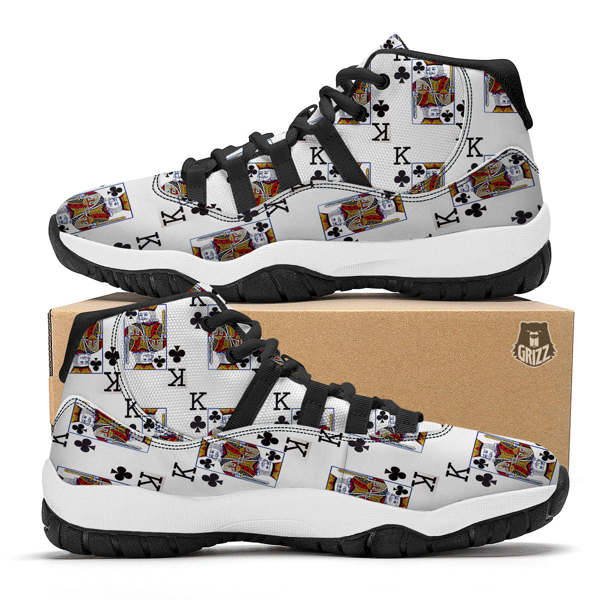Pug Cute Print Pattern Black Bball Shoes-grizzshop
