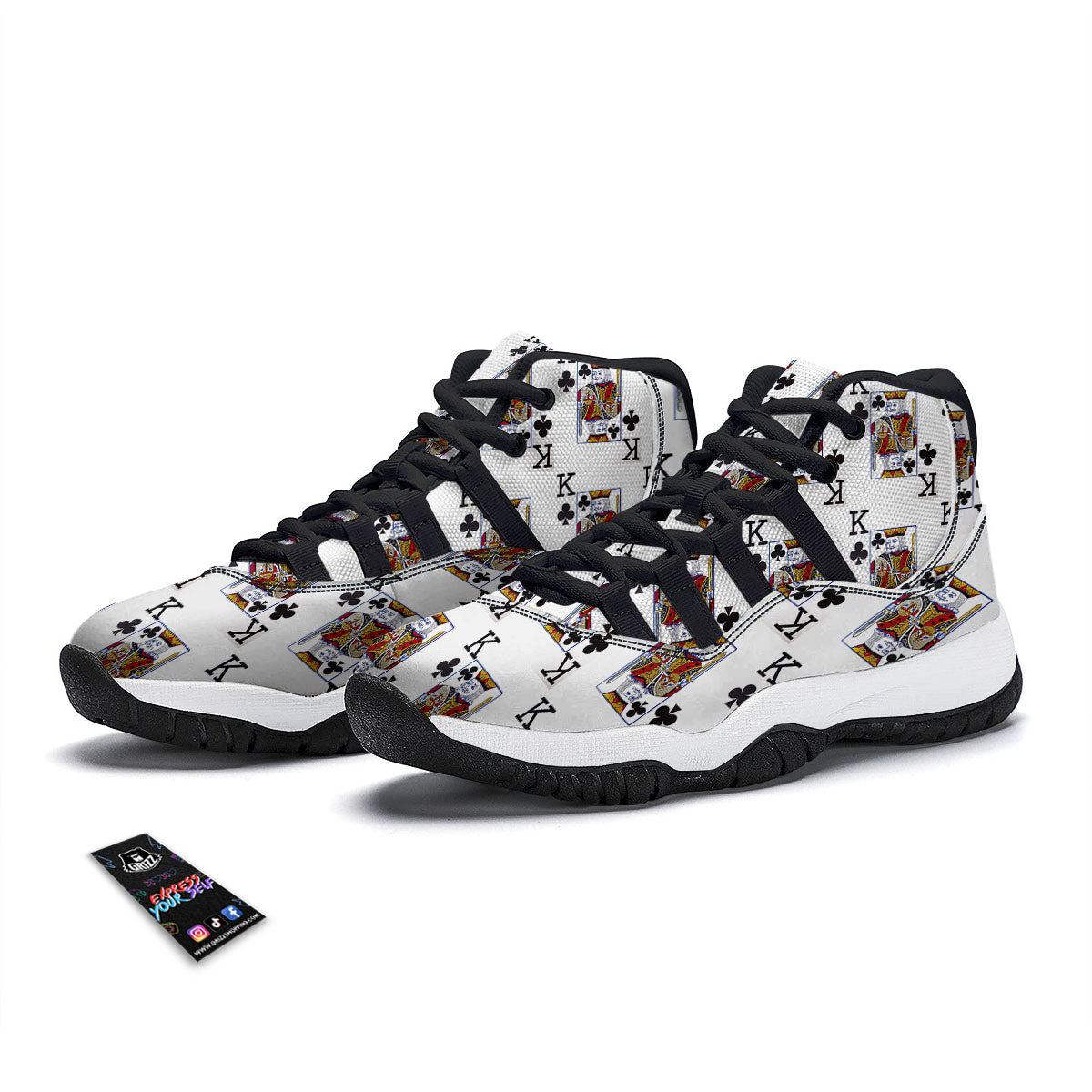 Pug Cute Print Pattern Black Bball Shoes-grizzshop