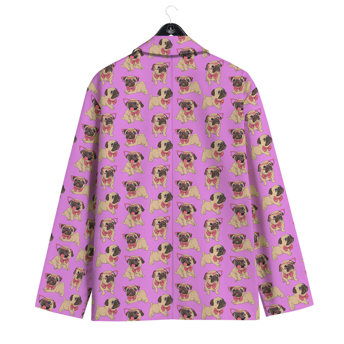 Pug Cute Print Pattern Men's Sport Coat-grizzshop